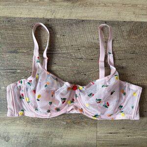 Parade Farmers Market Embroidered Unlined Balconette Bra